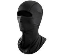 EujRcf Wiut Cooling Balaclava Face Mask for Men Women, Summer Motorcycle Helmet Liner with Glasses Holes, Multi-Sport Protection for Outdoor Activities, Black Face Mask Measuring 38.5 by 31.5 Cm