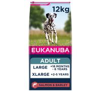 Eukanuba Adult Large Dry Dog Food Salmon & Barley 12kg
