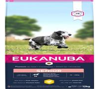 Eukanuba Senior Dog Food for Medium Dogs Rich in Fresh Chicken For the Optimal Body Condition of Your Dog, 12kg