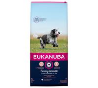 Eukanuba Senior Dog Food for Medium Dogs Rich in Fresh Chicken For the Optimal Body Condition of Your Dog, 12kg
