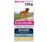 Eukanuba Complete Dry Dog Food for Adult Boxer Breed Types with Fresh Chicken 12 kg