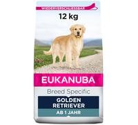 Eukanuba Complete Dry Dog Food for Adult Golden Retriever Breed Types with Fresh Chicken 12 kg