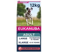 Eukanuba Complete Dry Dog Food for Adult Large and Giant Breeds with Salmon and Barley 12 kg