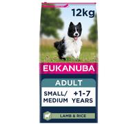 Eukanuba Complete Dry Dog Food for Adult Small and Medium Breeds with Lamb and Rice 12 kg