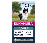 Eukanuba Adult Small/Medium Breed Lamb and Rice Dog Food - 2.5kg