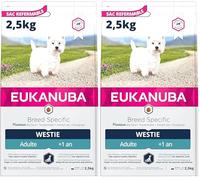 Eukanuba Complete Dry Dog Food for Adult West Highland Terrier Breed Types with Fresh Chicken 2.5 kg (Pack of 2)