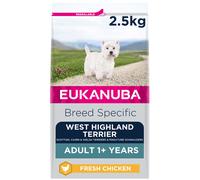 Eukanuba Complete Dry Dog Food for Adult West Highland Terrier Breed Types with Fresh Chicken 2.5 kg