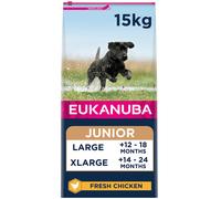 Eukanuba Complete Dry Dog Food for Junior Puppy Large and Giant Breeds with Fresh Chicken 15 kg