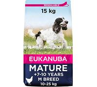 Eukanuba Complete Dry Dog Food for Mature Senior Medium Breeds with Fresh Chicken 15 kg
