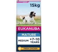 Eukanuba Complete Dry Dog Food for Mature Senior Medium Breeds with Fresh Chicken 15 kg