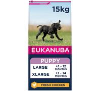 Eukanuba Complete Dry Dog Food for Puppy Large and Giant Breeds with Fresh Chicken 15 kg