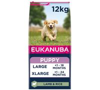 Eukanuba Complete Dry Dog Food for Puppy Large and Giant Breeds with Lamb and Rice 12 kg