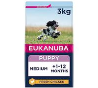 Eukanuba Complete Dry Dog Food for Puppy Medium Breeds with Fresh Chicken 3 kg