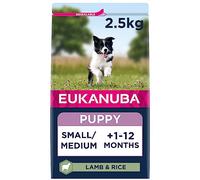 Eukanuba Complete Dry Dog Food for Puppy Small and Medium Breeds with Lamb and Rice 2.5 kg