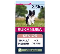 Eukanuba Complete Dry Dog Food for Senior Small and Medium Breeds with Lamb and Rice 2.5 kg