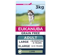 Eukanuba Grain Free Adult Large Dry Dog Food Lamb 3kg