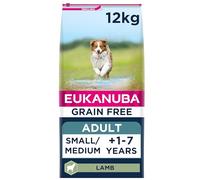 Eukanuba Grain Free Small & Medium Breed Adult - Lamb - 12kg
