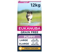 Eukanuba Grain Free Complete Dry Dog Food for Puppy Large and Giant Breeds with Fresh Chicken 12 kg