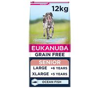 Eukanuba Grain Free Large Senior Ocean Fish Dog Food - 12kg