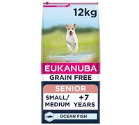 Eukanuba Grain Free Small and Medium Senior Ocean Fish Dog Food - 12kg