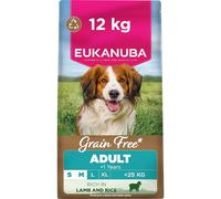 Eukanuba Grain Free Lamb - Complete Dry Dog Food - For Adult Small & Medium Breed Dogs 12KG