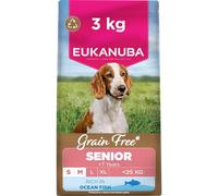 Eukanuba Grain Free Ocean Fish - Complete Dry Dog Food - For Senior Small & Medium Breed Dogs 3KG