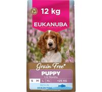 Eukanuba Grain Free Puppy Small & Medium Breed - Ocean Fish - Economy Pack: 2 x 12kg