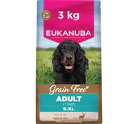 Eukanuba Grain Free Venison - Complete Dry Dog Food - For Adult Dogs 3KG