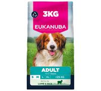 Eukanuba Lamb & Rice - Complete Dry Dog Food - For Adult Small & Medium Breed Dogs 3KG
