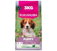 Eukanuba Lamb & Rice - Complete Dry Puppy Food - For Small & Medium Breed Dogs 3KG