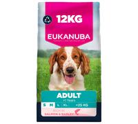 Eukanuba Salmon & Barley - Complete Dry Dog Food - For Adult Small & Medium Breed Dogs 12KG