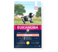Eukanuba Senior Dog Food for Medium Dogs Rich in Fresh Chicken For the Optimal Body Condition of Your Dog, 12kg