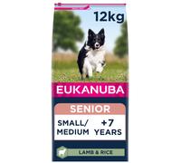 Eukanuba Senior Small Medium Dry Dog Food Lamb & Rice 12kg