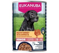 Eukanuba Senior Turkey & Carrot Wet Dog Food Cans - 6 x 400g