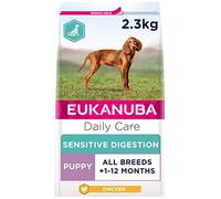 Eukanuba Sensitive Digestion Highly Digestible Complete Dry Dog Food for Puppy Dogs with Chicken 2.3 kg