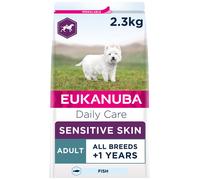 Eukanuba Sensitive Skin Hypoallergenic Complete Dry Dog Food for Adult Dogs with Fish 2.3 kg