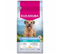 Eukanuba Weight Control - Low Fat Dog Food with Chicken - Complete Dry Dog Food for Small & Medium Breed Adult Dogs, 15kg