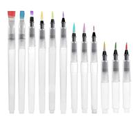 EUKKIC 12 PCS Water Color Brush Pen Set, Watercolor Paint, Water Color Water- Markers, Water Soluble Colored Pencil