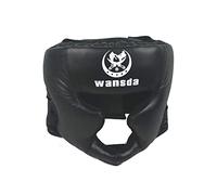 Eula Leather Training Head Gear | Men Children PU Leather Head Guard,Sparring Padded Hat for Boxing, MMA, Kickboxing, Mixed Martial Arts, Wrestling