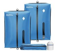 EULANT 2 pack Vacuum Storage Bags with Pump for Travel, Reusable Vacuum Zipper Sealer Bag for Clothes, Compression Packing Cubes for Suitcases/Luggage/Backpack, With IPX8 Airtight Zipper