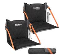 EULANT 2pcs Inflatable Stadium Seat Cushion with Back Support, Portable Floor Chair with Backrest for Camping, Beach, Garden,Kayaking, Hiking, Sporting Events, Concert Excursions,Outdoor Sit Mat