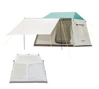 EULANT Camping Tent 2-4 People, Ideal for Outdoor/Garden/Fishing/Festivals, Beautiful Luxury Tent with Flysheet & Extra Canopy, Waterproof 3000mm