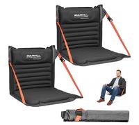 EULANT Extended Inflatable Stadium Seat Cushion with Back Support, Portable Floor Chair with Backrest for Camping,Beach,Garden,Kayaking,Hiking,Sporting Events,Concert Excursions,Outdoor Sit Mat