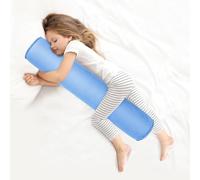 EULANT Inflatable Body Pillow for sleeping, Soft Side Sleeping Pillows, Long Round Cervical Pillow, Bolster Pillow, Hug Pillow for Adults & Kids, Compact & Blow-up Inflation,90 * 20cm