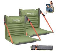EULANT Inflatable Stadium Seat Cushion with Back Support, Portable Floor Chair with Backrest for Camping, Beach, Garden,Kayaking, Hiking, Stadium, Sporting Events, Concert Excursions,Outdoor Sit Mat