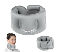 EULANT Inflatable Travel Pillow for Neck Support,Blow Up Neck Pillows for Airplanes/Sit to Sleep/Office,Soft Cervical Neck Collar,Compact & Easy to Carry,Grey