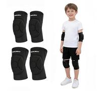EULANT Kids/Youth Stretchy Knee and Elbow Pads Set,Soft Protector Set for Dance Goalkeeper Volleyball MTB Skates Bike-riding Skateboard Scooter Roller Gymnastics Wrestling,Breathable & Lightweight,S