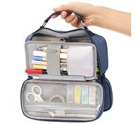EULANT Large Pencil Case Big Capacity Teenagers Students, Portable Pencil Bags/Makeup Bag/Cosmetic Bags for Office School Travelling,Blue