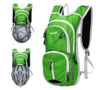 EULANT Small Bike Backpack,Waterproof Cycle Hydration Rucksack,Bicycle Insulating Backpack for Cycling MTB Hiking Walking Running Climbing,Reflective Stripes & Water Bladder Supported,Green