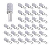 EULAPGOE 36 PCS Shelf Support Pegs, 5mm Stainless Steel Shelf Holder Support Pins with Anti Slip Rubber Caps Supports Pins for Clapboard Wardrobe Shelf Rack Shelf Office Kitchen Cabinet Wood Bracket